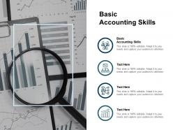 Basic accounting skills ppt powerpoint presentation professional guide cpb