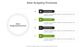 Basic Budgeting Worksheet In Powerpoint And Google Slides Cpb
