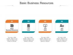 Basic business resources ppt powerpoint presentation infographic template introduction cpb
