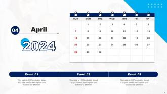 Basic Calendar For Effortless Event Management Ppt Template Impactful Professional