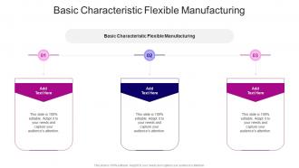 Basic Characteristic Flexible Manufacturing In Powerpoint And Google Slides Cpb