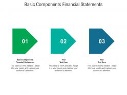 Basic components financial statements ppt powerpoint presentation styles model cpb