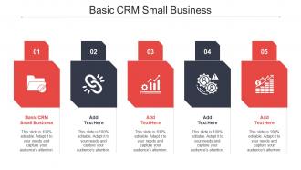 Basic CRM Small Business Ppt Powerpoint Presentation Slides Design Ideas Cpb