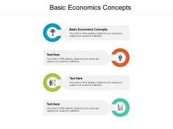 Basic economics concepts ppt powerpoint presentation infographics model cpb
