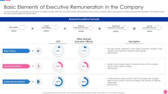Basic Elements Of Executive Remuneration Stakeholder Management Analysis
