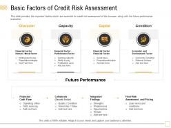 Basic factors of credit risk assessment inflow ppt powerpoint presentation layouts pictures