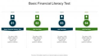 Basic Financial Literacy Test In Powerpoint And Google Slides Cpb