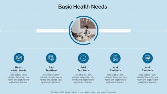 Basic Health Needs In Powerpoint And Google Slides Cpb