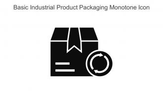 Basic Industrial Product Packaging Monotone Icon In Powerpoint Pptx Png And Editable Eps Format