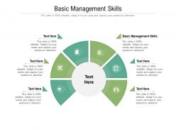 Basic management skills ppt powerpoint presentation summary picture cpb