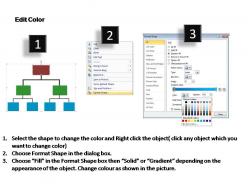 Basic organization chart editable powerpoint templates