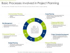 Basic processes involved in project planning ppt infographics model