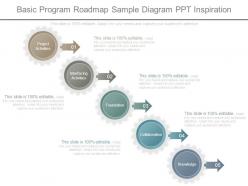 Basic program roadmap sample diagram ppt inspiration