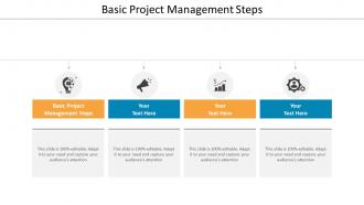 Basic project management steps ppt powerpoint presentation ideas themes cpb