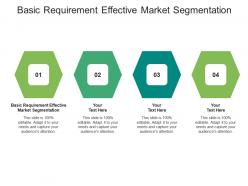 Basic requirement effective market segmentation ppt powerpoint presentation model cpb