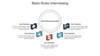 Basic rules interviewing ppt powerpoint presentation outline maker cpb