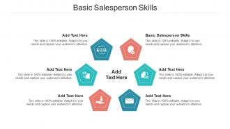 Basic Salesperson Skills Ppt Powerpoint Presentation Portfolio Skills Cpb