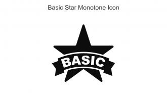 Basic Star Monotone Icon In Powerpoint Pptx Png And Editable Eps Format