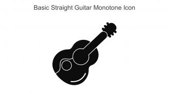 Basic Straight Guitar Monotone Icon In Powerpoint Pptx Png And Editable Eps Format