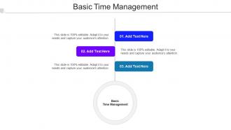 Basic Time Management Ppt Powerpoint Presentation Professional Layout Cpb