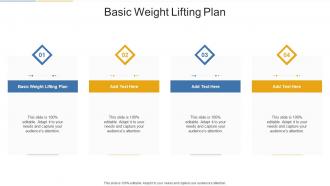 Basic Weight Lifting Plan In Powerpoint And Google Slides Cpb