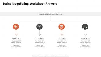 Basics Negotiating Worksheet Answers In Powerpoint And Google Slides Cpb