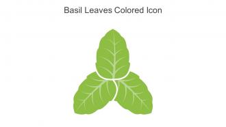 Basil Leaves Colored Icon In Powerpoint Pptx Png And Editable Eps Format