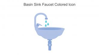 Basin Sink Faucet Colored Icon In Powerpoint Pptx Png And Editable Eps Format