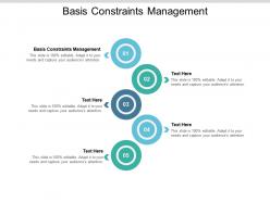 Basis constraints management ppt powerpoint presentation layouts designs cpb