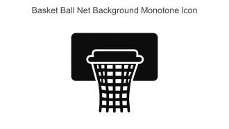 Basket Ball Net Background Monotone Icon In Powerpoint Pptx Png And Editable Eps Format