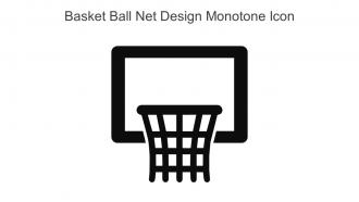 Basket Ball Net Design Monotone Icon In Powerpoint Pptx Png And Editable Eps Format