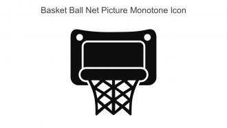 Basket Ball Net Picture Monotone Icon In Powerpoint Pptx Png And Editable Eps Format