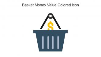 Basket Money Value Colored Icon In Powerpoint Pptx Png And Editable Eps Format