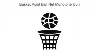 Basket Point Ball Net Monotone Icon In Powerpoint Pptx Png And Editable Eps Format