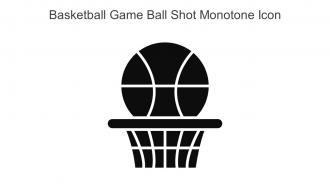 Basketball Game Ball Shot Monotone Icon In Powerpoint Pptx Png And Editable Eps Format