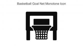 Basketball Goal Net Monotone Icon In Powerpoint Pptx Png And Editable Eps Format