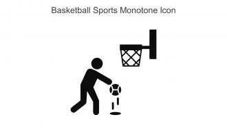 Basketball Sports Monotone Icon In Powerpoint Pptx Png And Editable Eps Format
