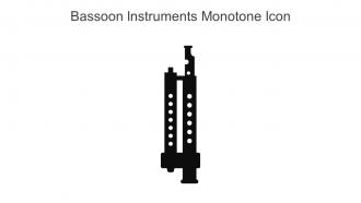 Bassoon Instruments Monotone Icon In Powerpoint Pptx Png And Editable Eps Format