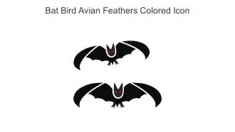 Bat Bird Avian Feathers Colored Icon In Powerpoint Pptx Png And Editable Eps Format