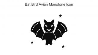 Bat Bird Avian Monotone Icon In Powerpoint Pptx Png And Editable Eps Format