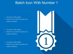 Batch icon with number 1