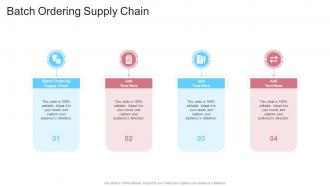 Batch Ordering Supply Chain In Powerpoint And Google Slides Cpb