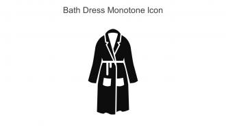 Bath Dress Monotone Icon In Powerpoint Pptx Png And Editable Eps Format