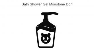 Bath Shower Gel Monotone Icon In Powerpoint Pptx Png And Editable Eps Format
