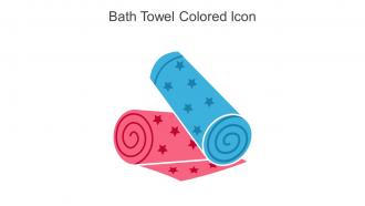 Bath Towel Colored Icon In Powerpoint Pptx Png And Editable Eps Format
