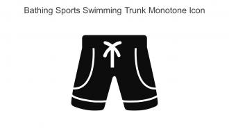 Bathing Sports Swimming Trunk Monotone Icon In Powerpoint Pptx Png And Editable Eps Format
