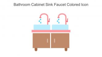 Bathroom Cabinet Sink Faucet Colored Icon In Powerpoint Pptx Png And Editable Eps Format
