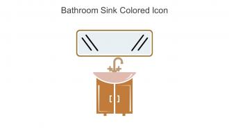 Bathroom Sink Colored Icon In Powerpoint Pptx Png And Editable Eps Format