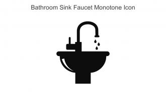 Bathroom Sink Faucet Monotone Icon In Powerpoint Pptx Png And Editable Eps Format