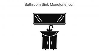 Bathroom Sink Monotone Icon In Powerpoint Pptx Png And Editable Eps Format